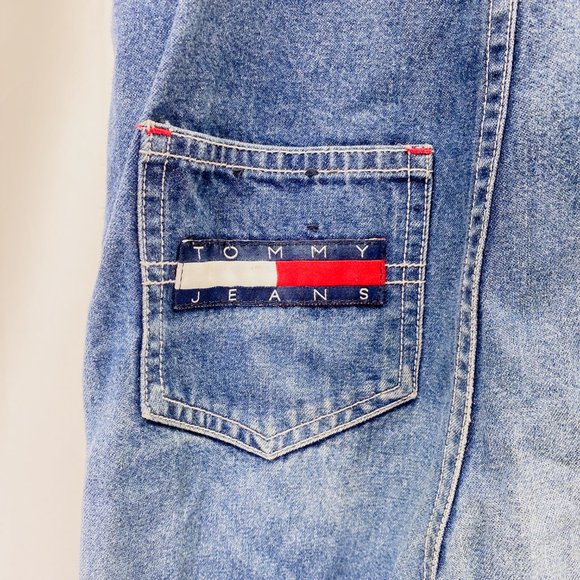 Vintage Kid’s Tommy Hilfiger Overalls Girls Throwback Retro Denim Outfit - Picture 7 of 15